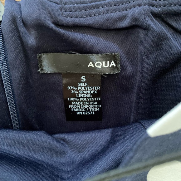 Aqua Polka Dot Strapless Dress - Picture 4 of 6